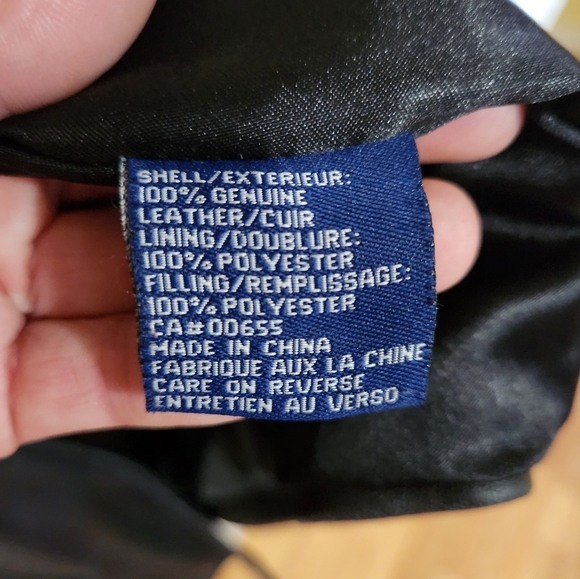 Reitmans Genuine black leather jacket, size medium - Picture 5 of 7